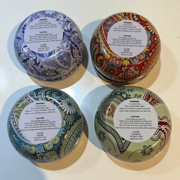 NWOB set of 4 Soy wax candles - Picture 2 of 4